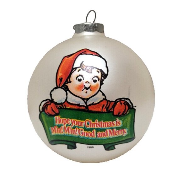 Campbell's Other - 1989 Campbells Soup Kids Christmas Ornament No Box  - Holiday Decoration Ball
